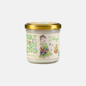 Rozvoněno Děkuji přírodní svíčka s BIO grepem, limetkou a bergamotem 130 ml