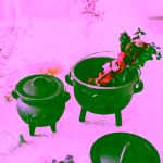 Yoga Day Litinový čarodějnický kotlík malý