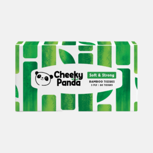 The Cheeky Panda Jednorázové bambusové kapesníky bílé 3 vrstvé