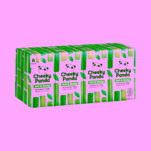 The Cheeky Panda Jednorázové kapesní bambusové kapesníky bílé 3 vrstvé balení 8 ks