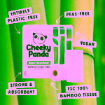 The Cheeky Panda Jednorázové bambusové kuchyňské utěrky bílé 2 vrstvé balení 2 ks