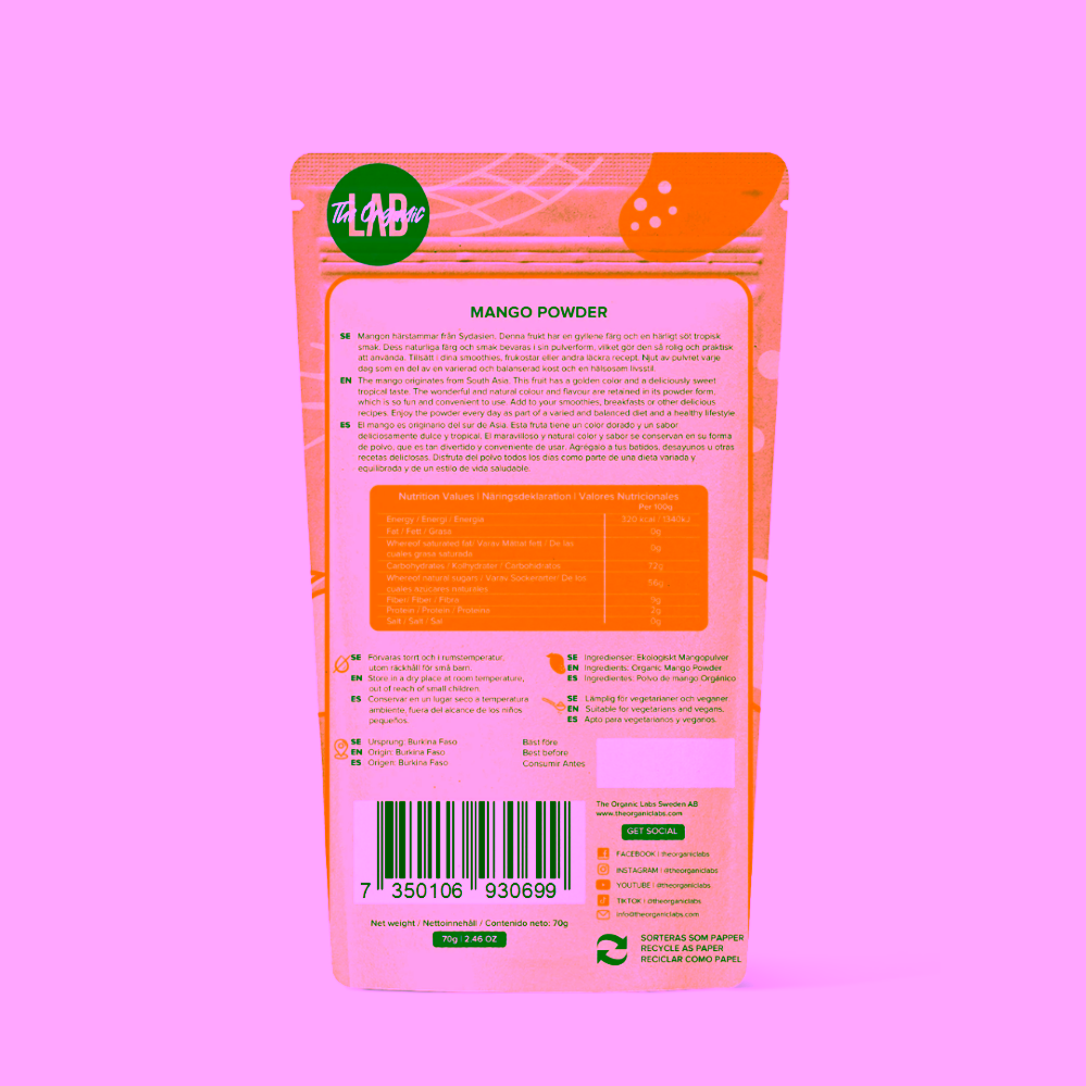 Organic Labs Organic Mango Powder organické mango
