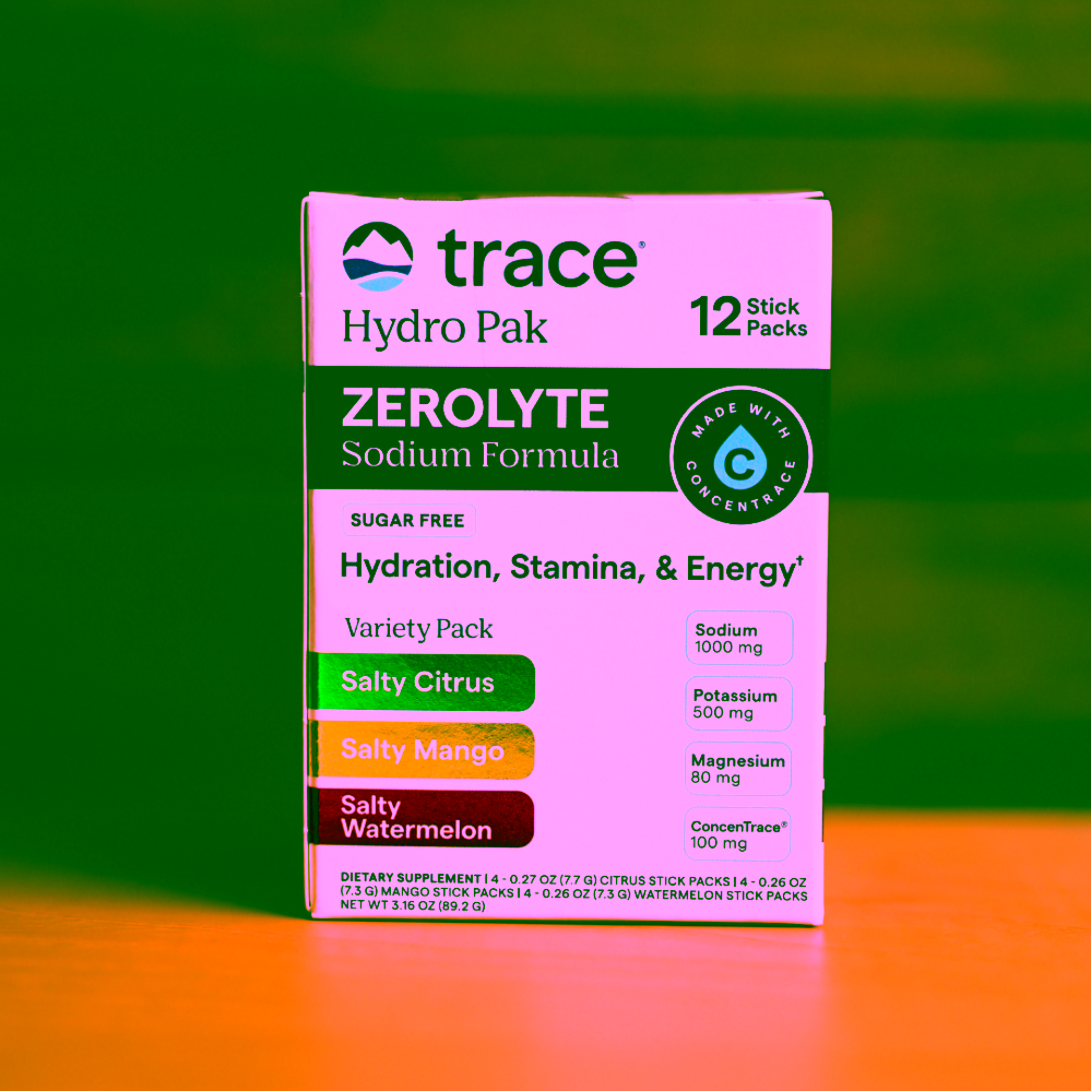 Trace Minerals Zerolyte elektrolyty Variety pack Citron Mango Meloun