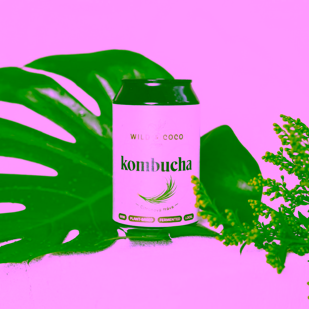 Wild & Coco Kombucha Citronová tráva