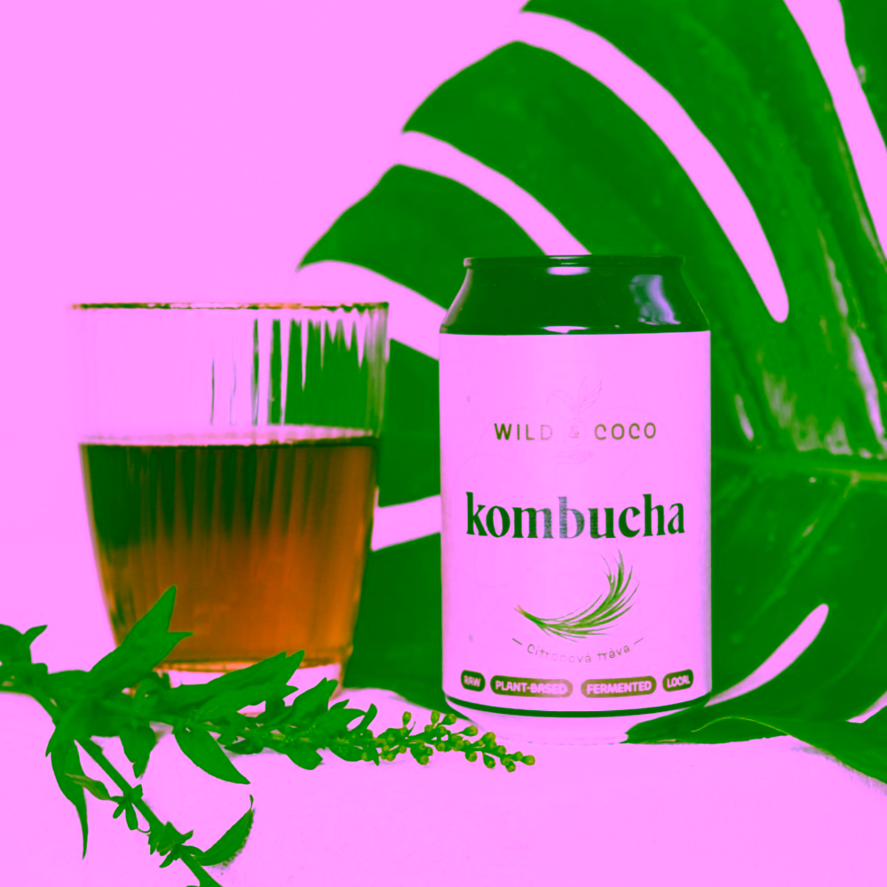 Wild & Coco Kombucha Citronová tráva