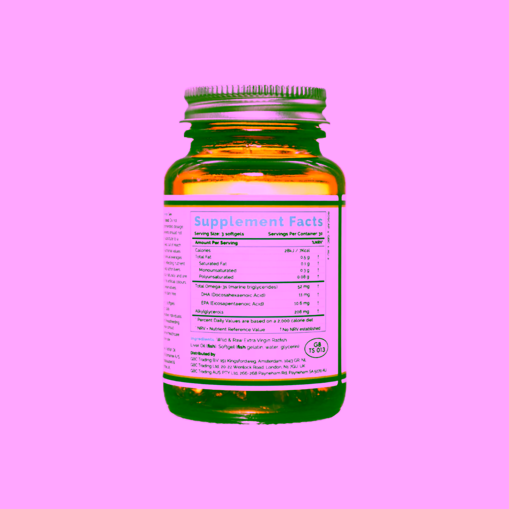 Rosita Ratfish Liver Oil Viking Chimaera Monstrosa Oleum 90 kapslí