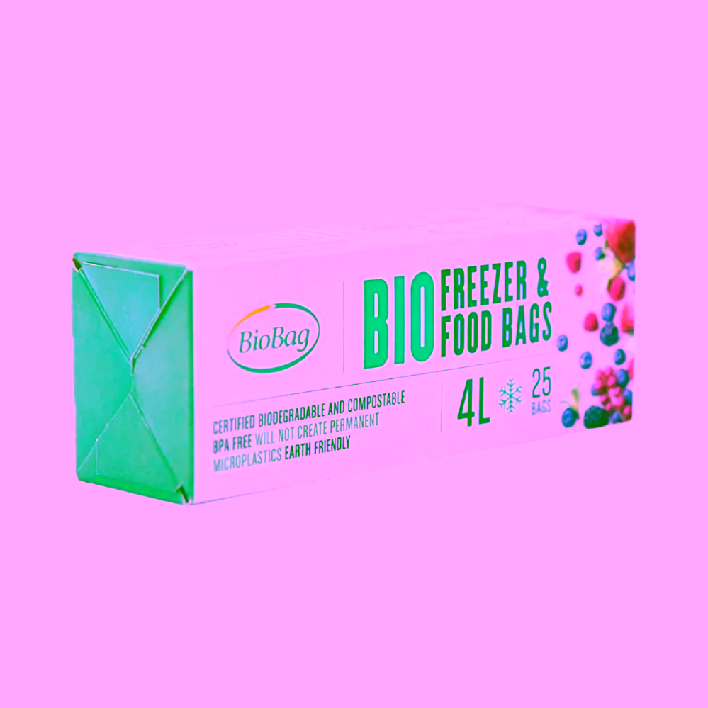 BioBag Kompostovatelné mrazící sáčky na potraviny 4 l
