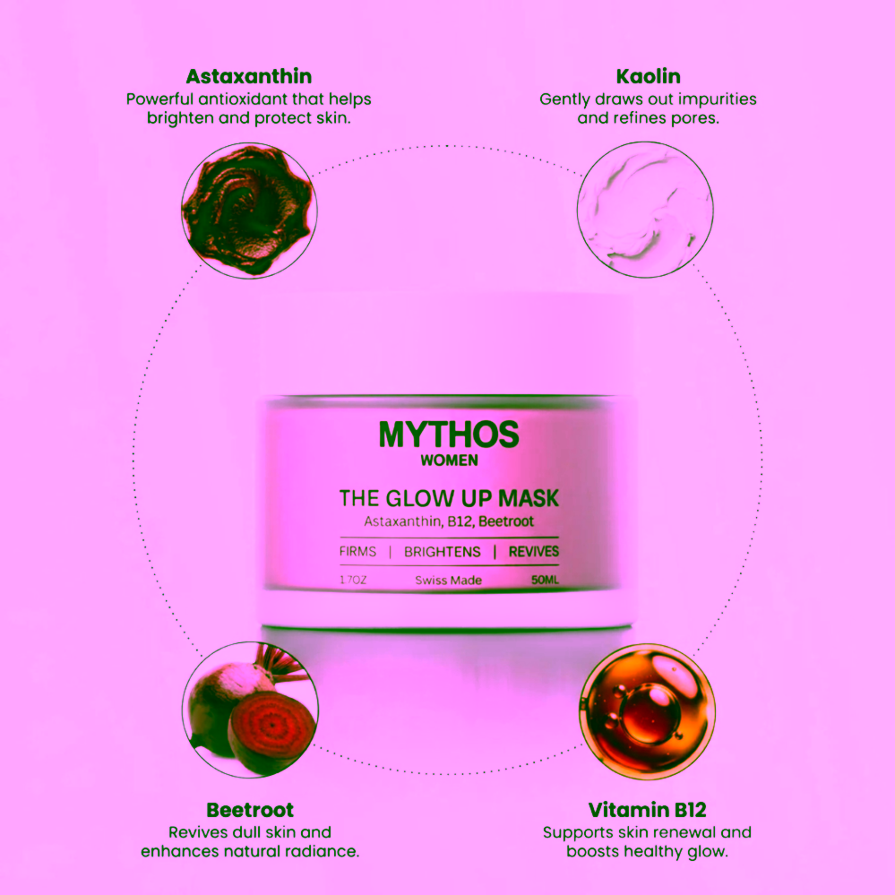 Mythos The Glow Up Mask Rozjasňující pleťová maska