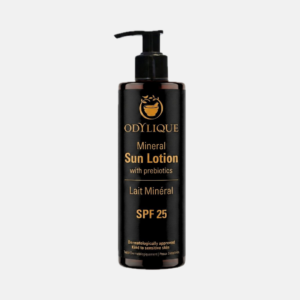 Odylique Minerální opalovací mléko SPF 25 s prebiotiky pro citlivou pokožku