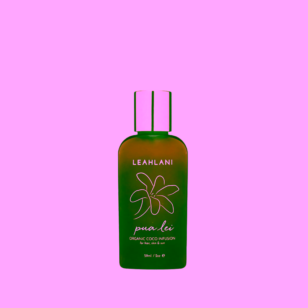 Leahlani Travel Pua lei Organic Coco Infusion cestovní květinový hedvábný olej