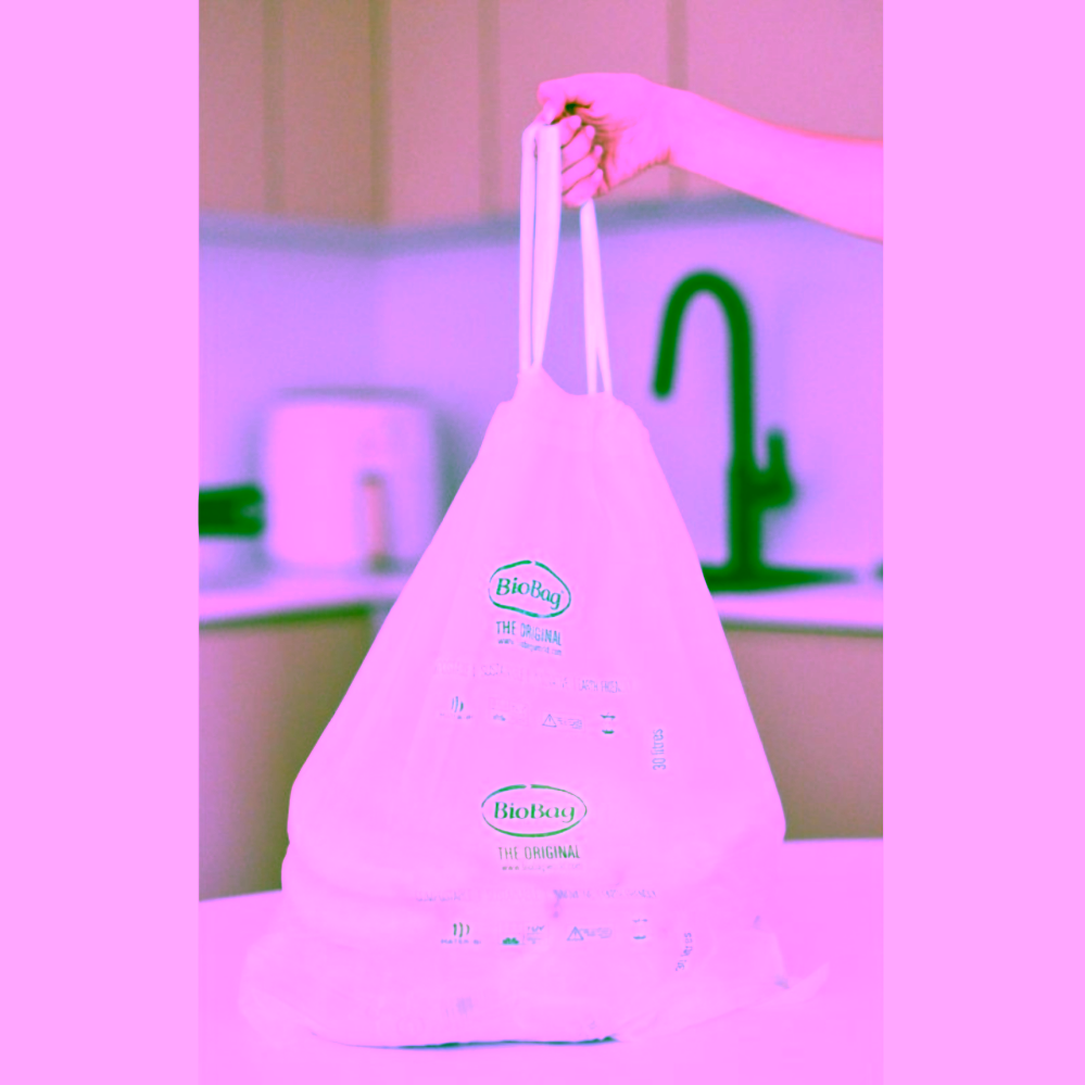 BioBag Kompostovatelné pytle se stahovací šňůrkou na bioodpad 30 l 50x60 cm