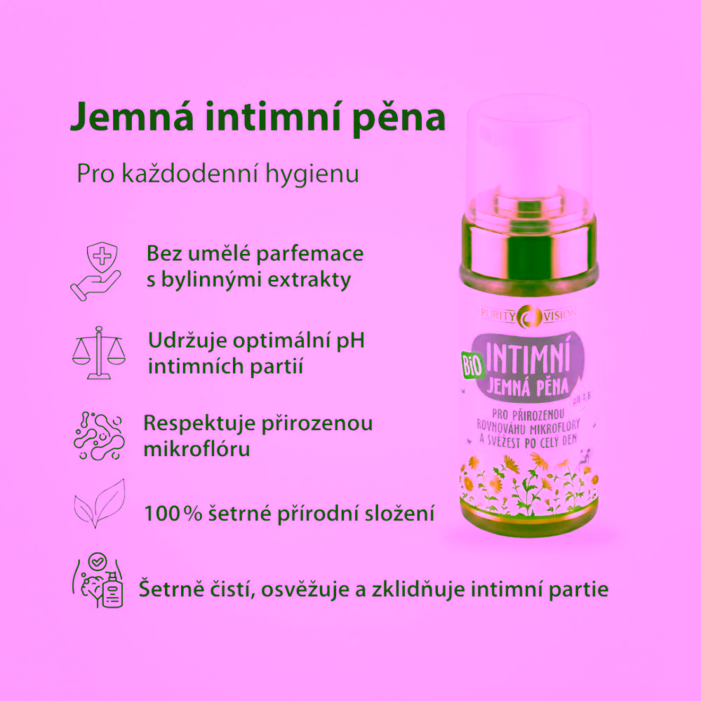 Purity Vision Bio Jemná intimní pěna