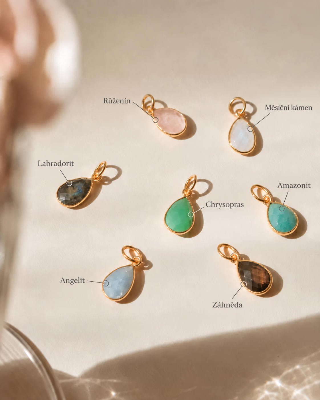 Ilado Gemstones Těhotenská bola – přívěsky z drahých kamenů