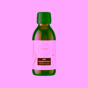 Puravia Labs Betaglukan sirup pro děti červené ovoce