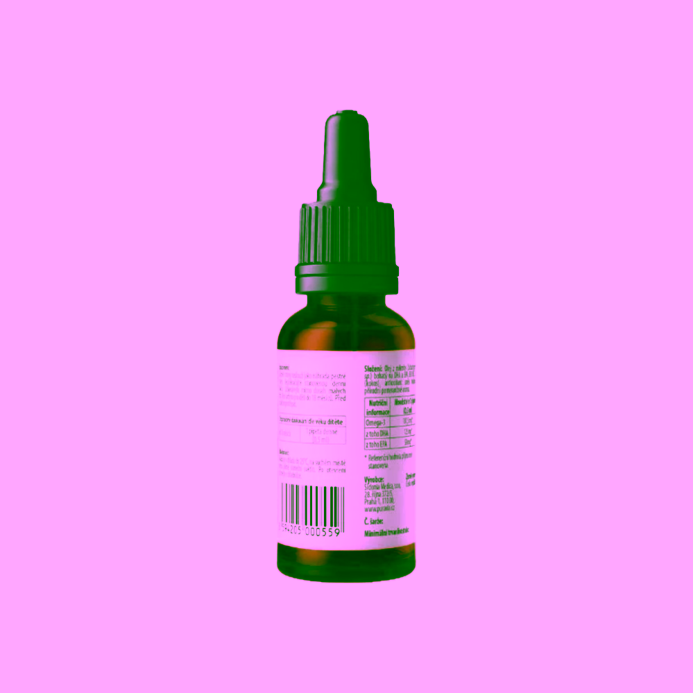 Puravia Labs Omega 3 vegan pro děti pomeranč